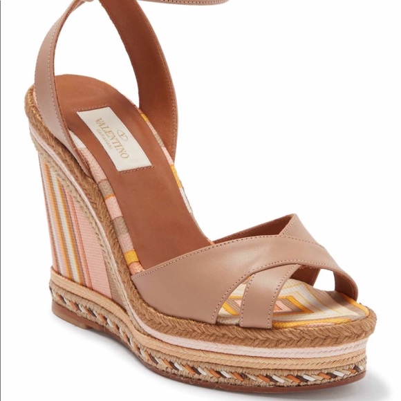 Valentino Shoes - Valentino multi color wedge heel sandals